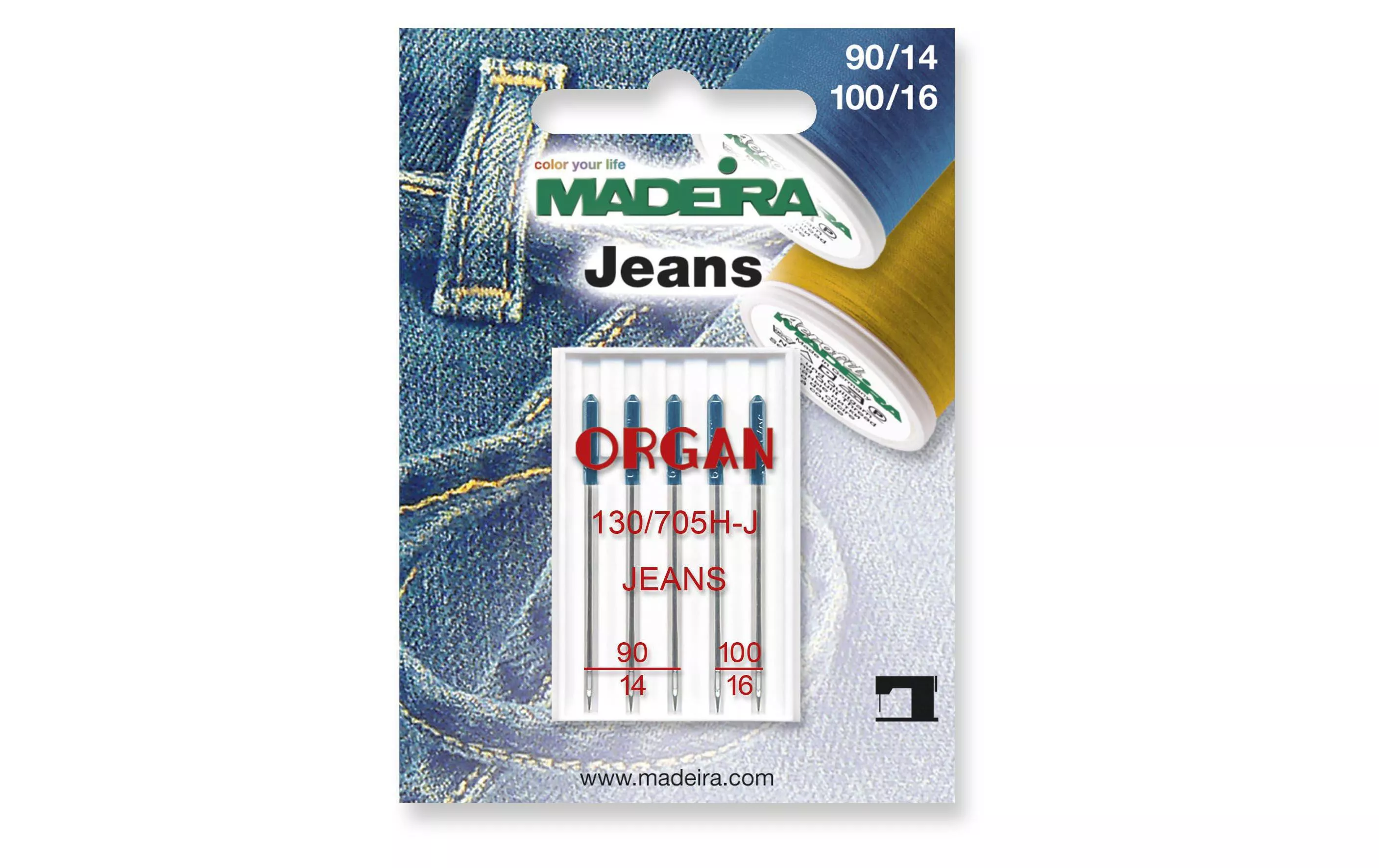 Maschinennadel für Jeans 90/14 100/16 5 Stück