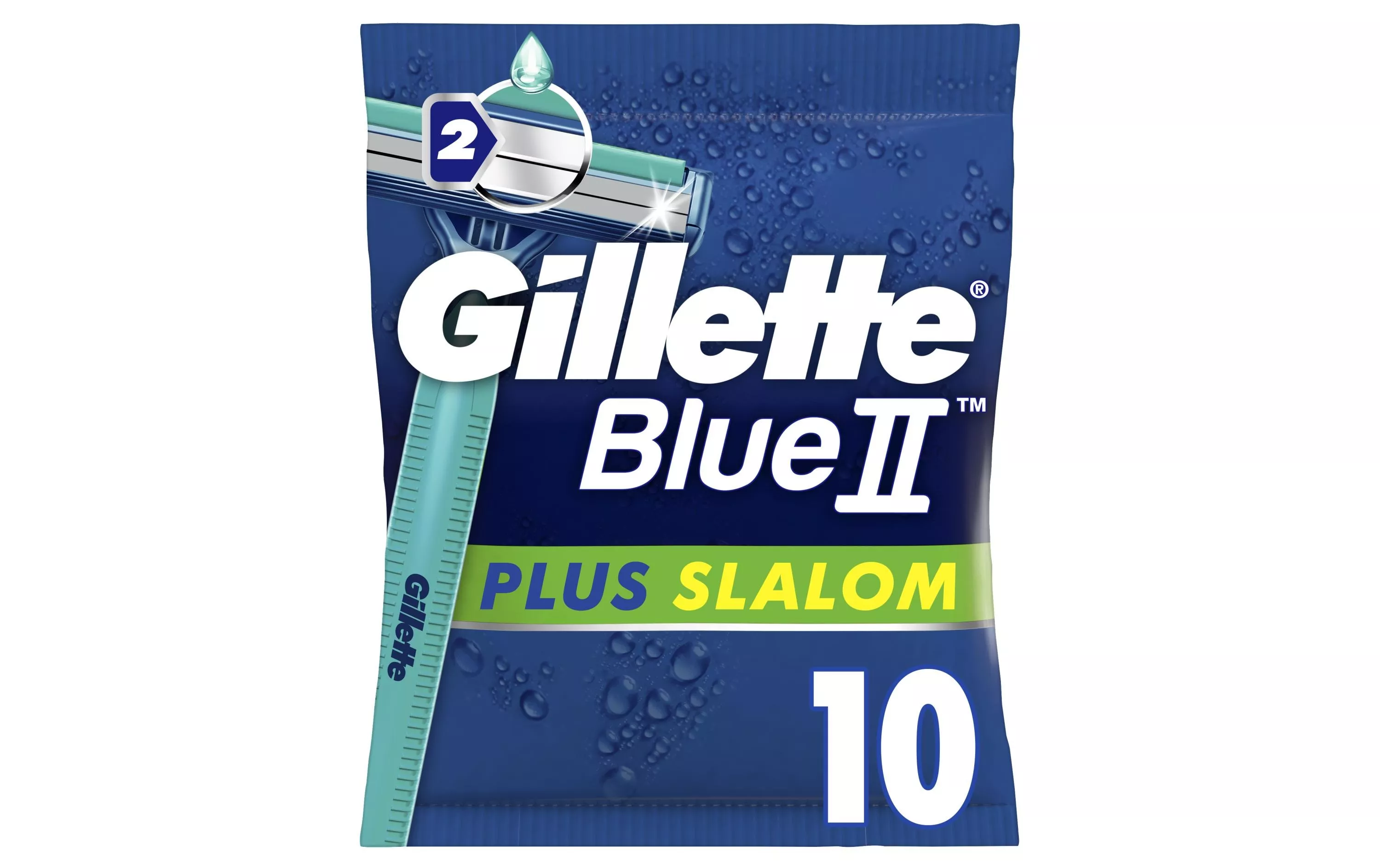 Einwegrasierer Blue II Plus Slalom 10 Stück