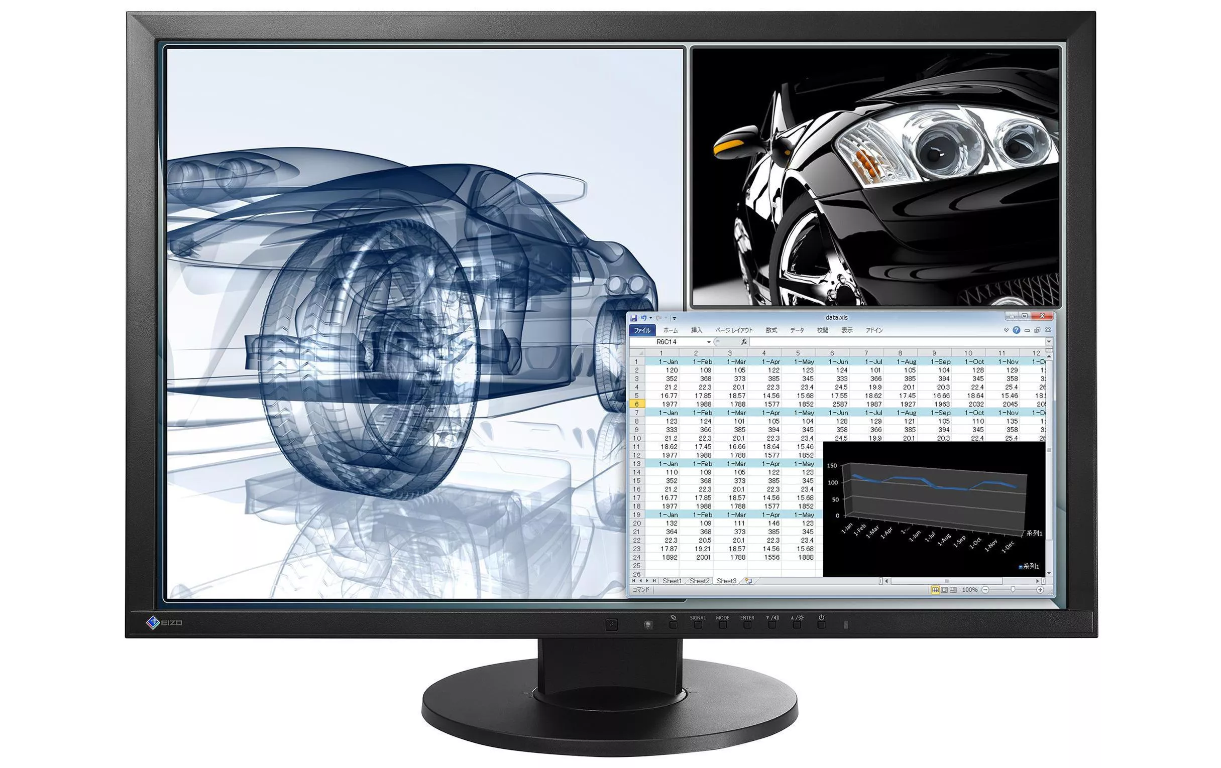 Monitor EV2430W-Swiss Edition