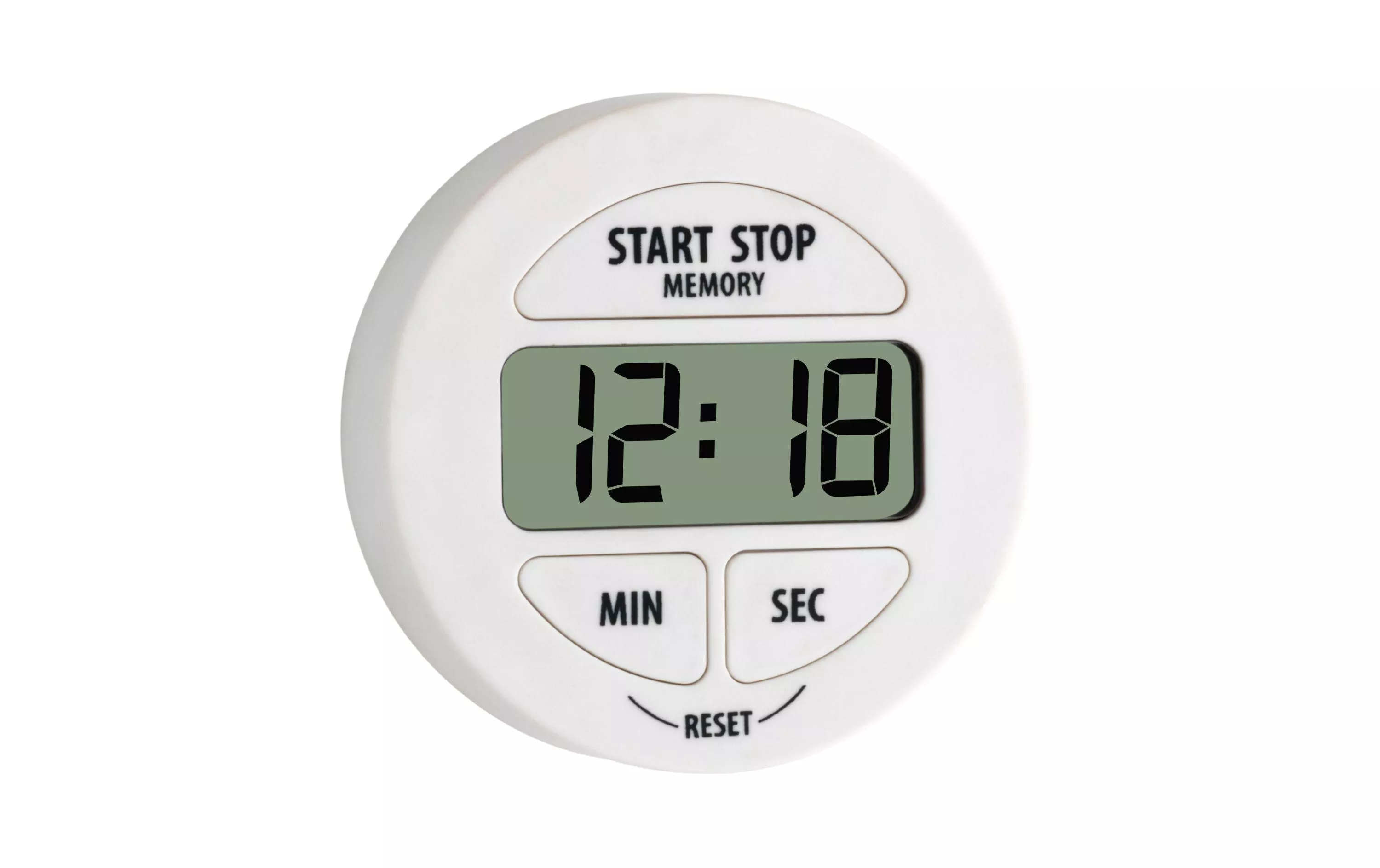 Minuterie Digital avec chronomètre, blanc