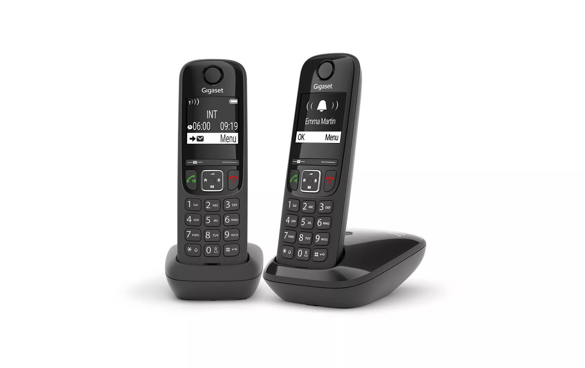 Téléphone sans fil AS690 Duo Noir - Téléphones de réseau fixe