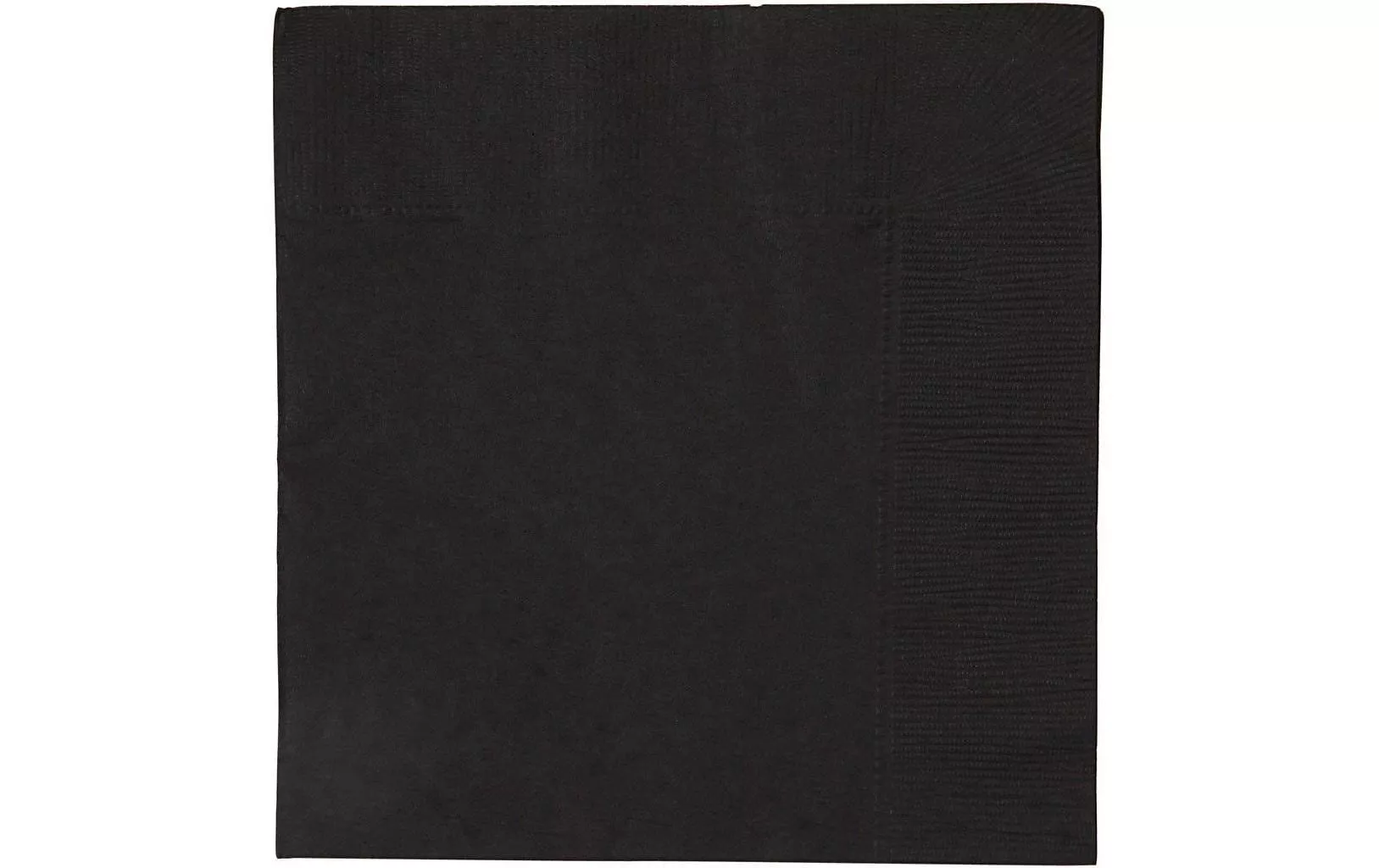Papierservietten Schwarz 33 cm x 33 cm, 20 Stück, Schwarz