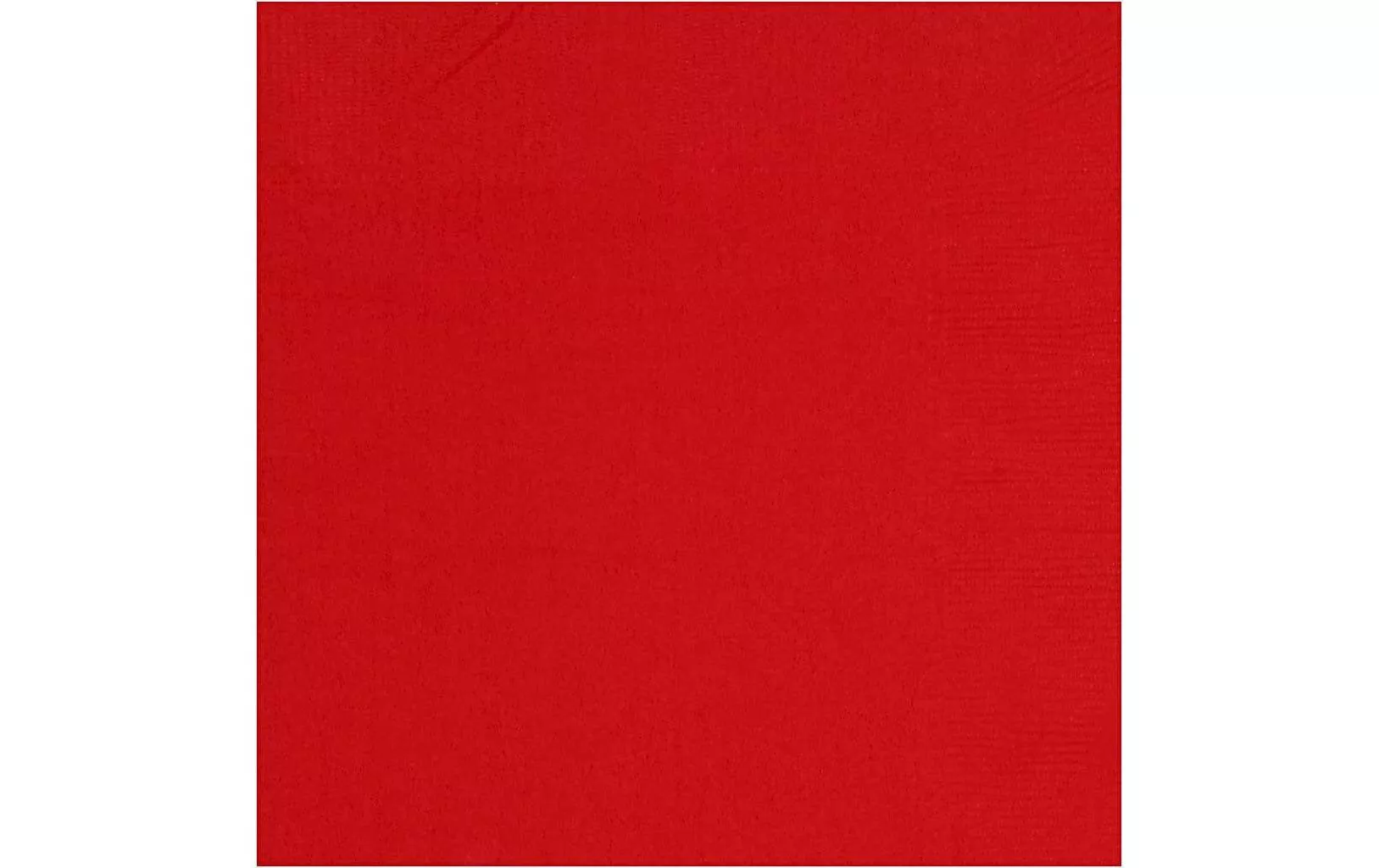 Papierservietten Rot 33 cm x 33 cm, 20 Stück, Rot
