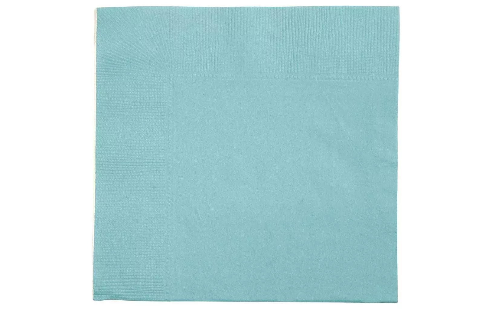 Serviettes en papier Turquoise 33 cm x 33 cm, 20 Pièce/s, Turquoise