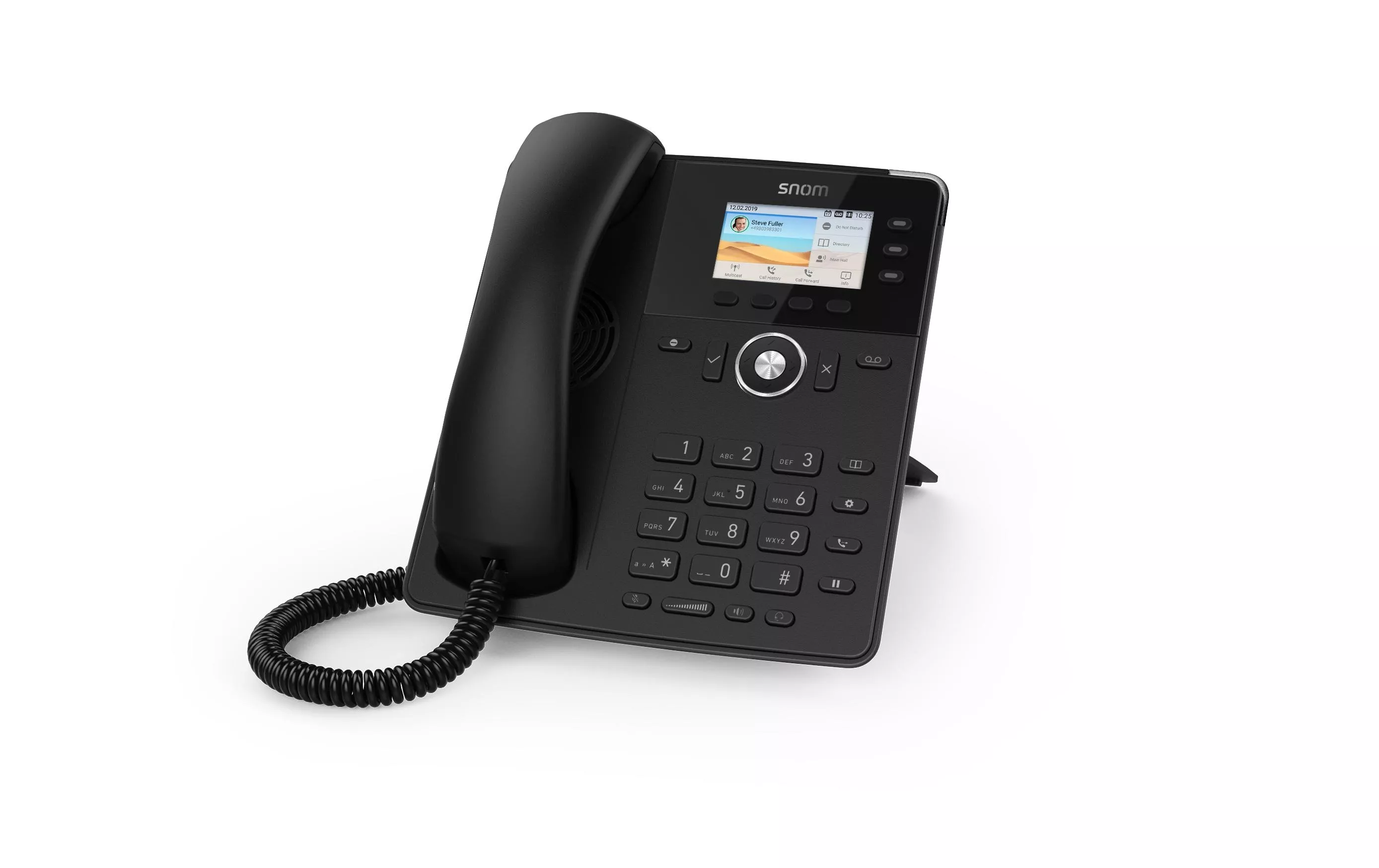 Téléphone de bureau D717 Noir