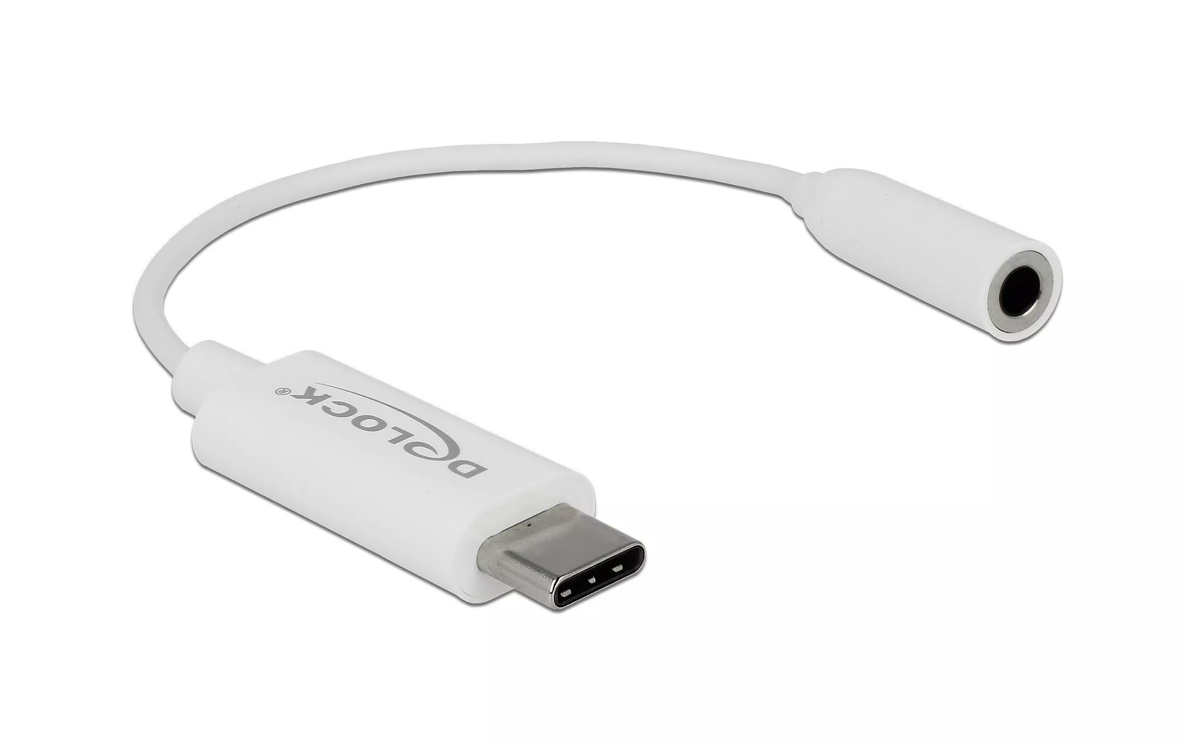 USB 3.1 Adapter Audio USB-C Stecker - 3.5 mm Klinke, weiss