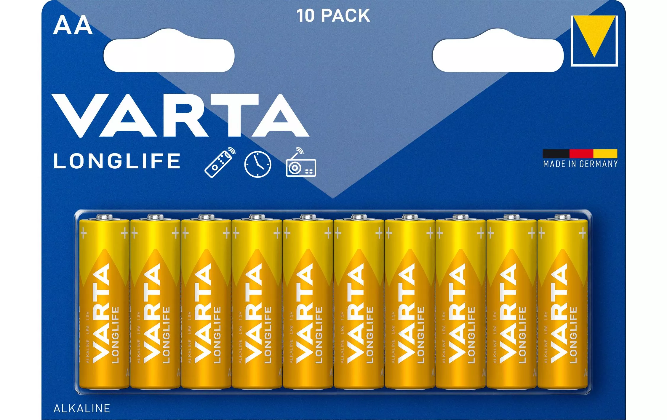 Batterie Longlife AA 10 Stück