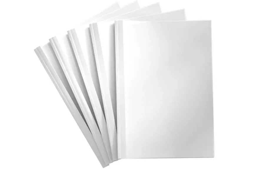 Couverture de brochure pour 30 feuilles, 200 g/m², 100 pièces, blanc