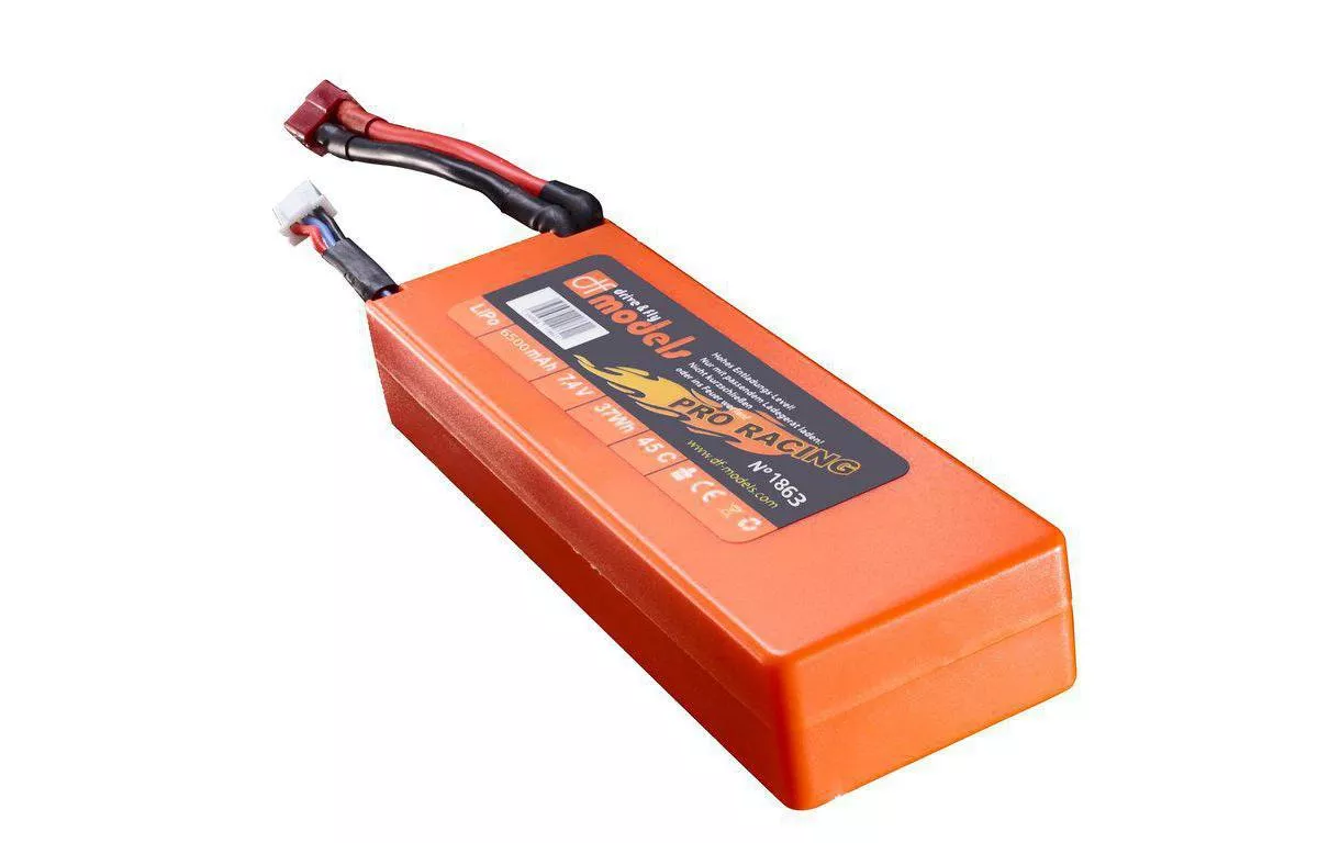 RC Batteria LiPo 6500 mAh 7.4 V 45C
