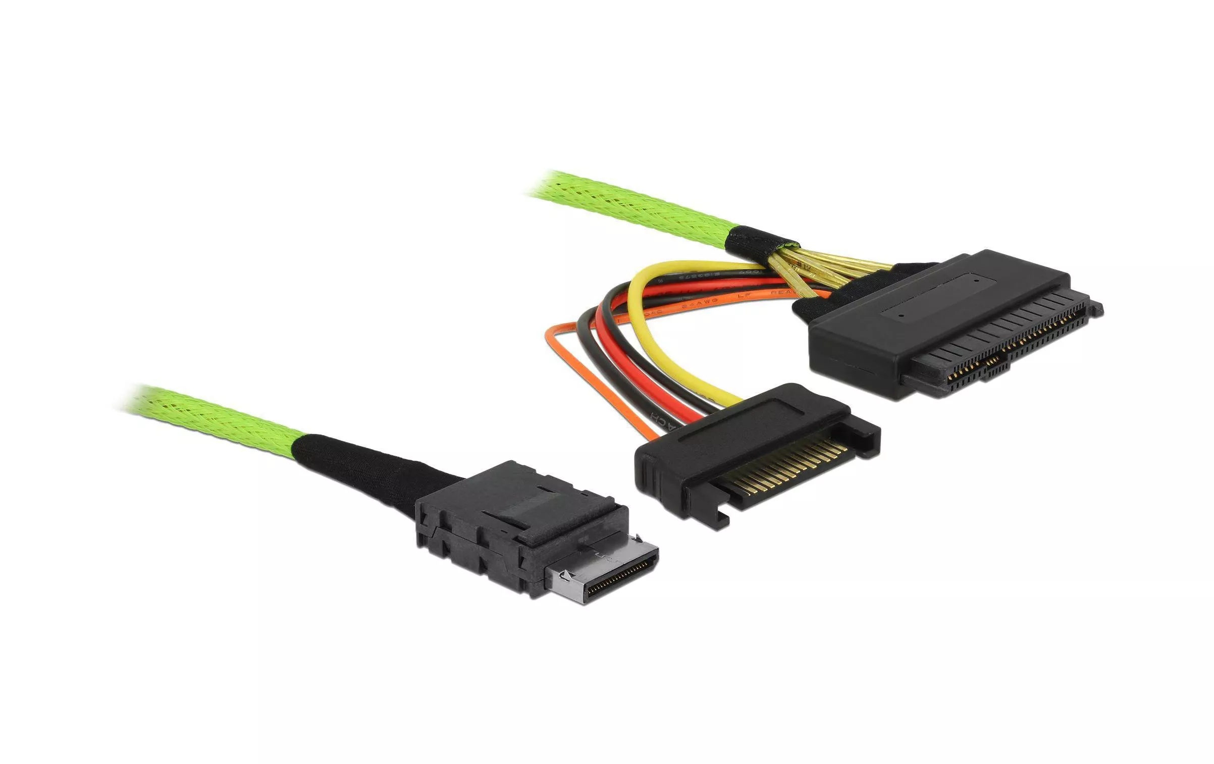 OCuLink-Kabel PCIe SFF-8611 zu U.2 SFF-8639, 0,5 m
