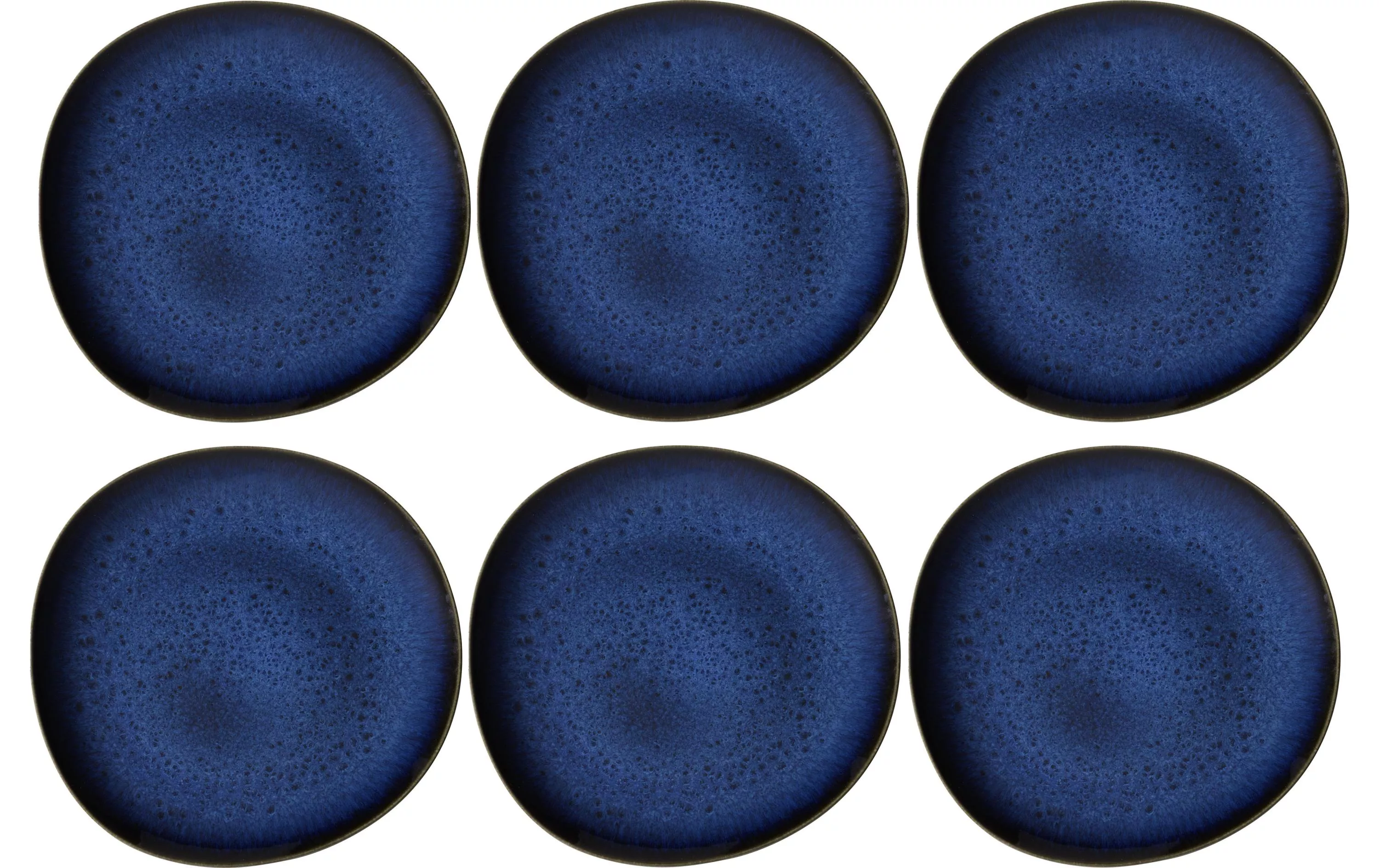 Assiette non décorative Lave Ø 28 cm, 6 pièces, Bleu
