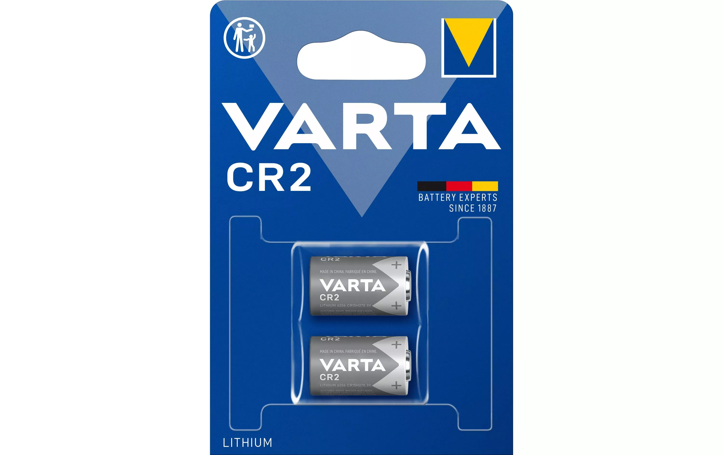 Batterie Lithium CR2 2 Stück
