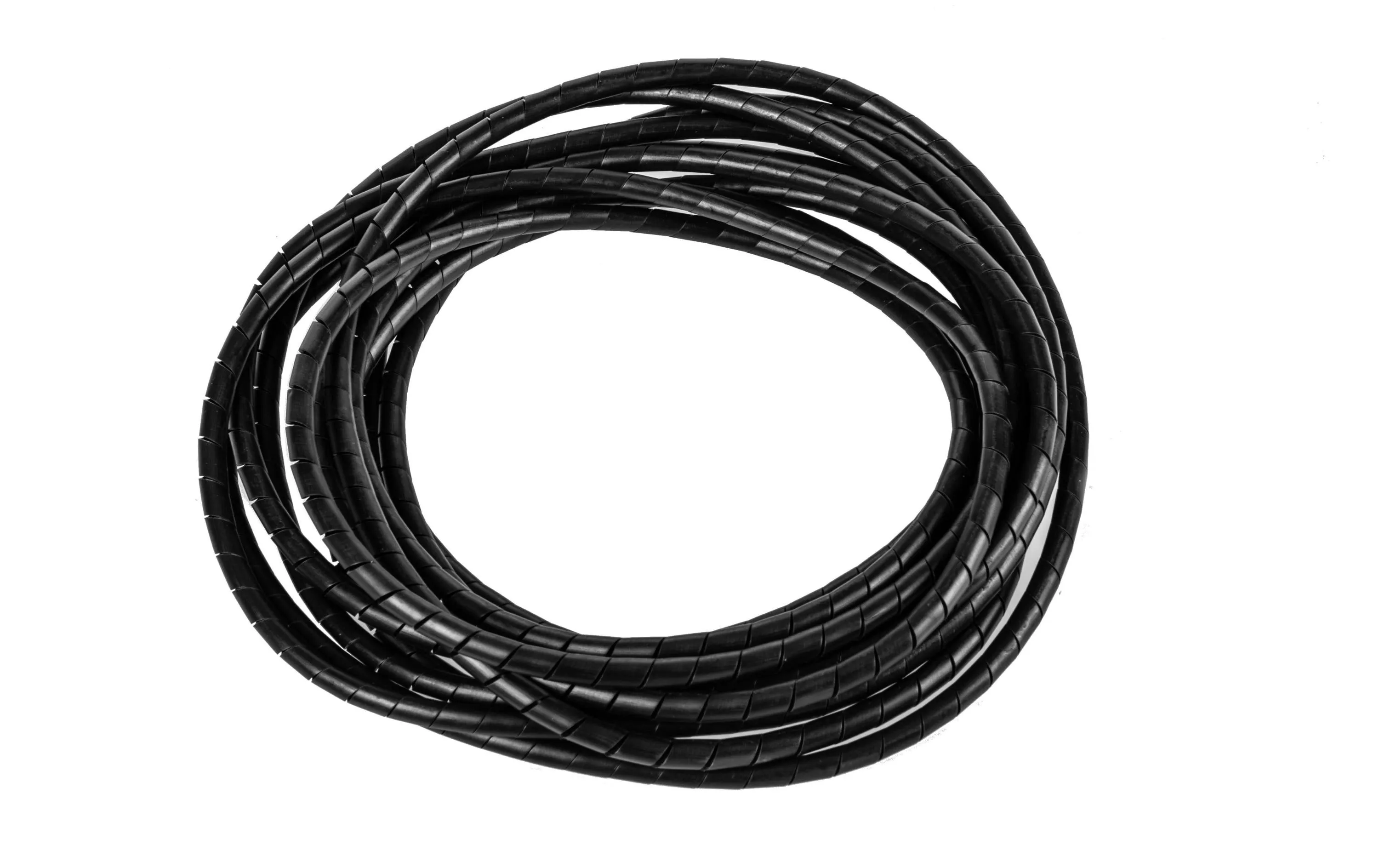 Spiro tubo flessibile 5 m x 6 mm nero