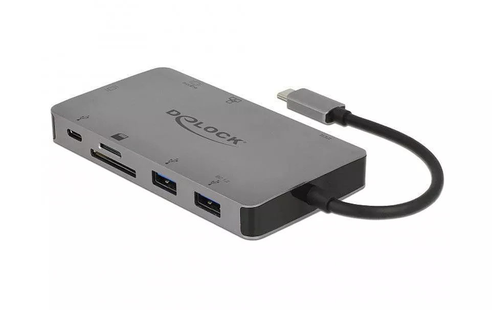 Docking station Delock USB 3.1 Tipo-C - HDMI/VGA/USB/LAN/PD