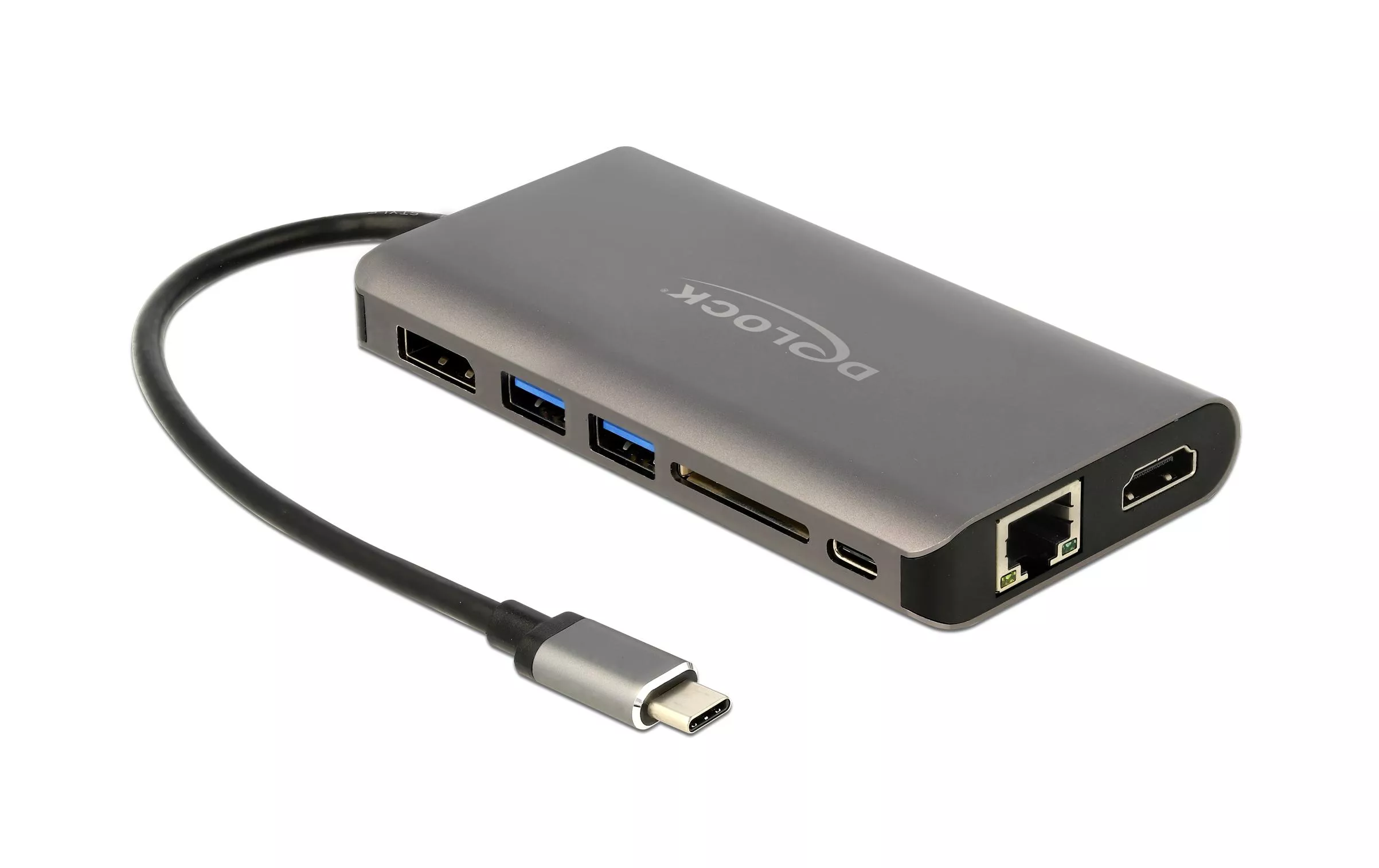 Docking Station USB 3.1 Type-C HDMI/DP/USB 3.0/SD/LAN/PD 3.0