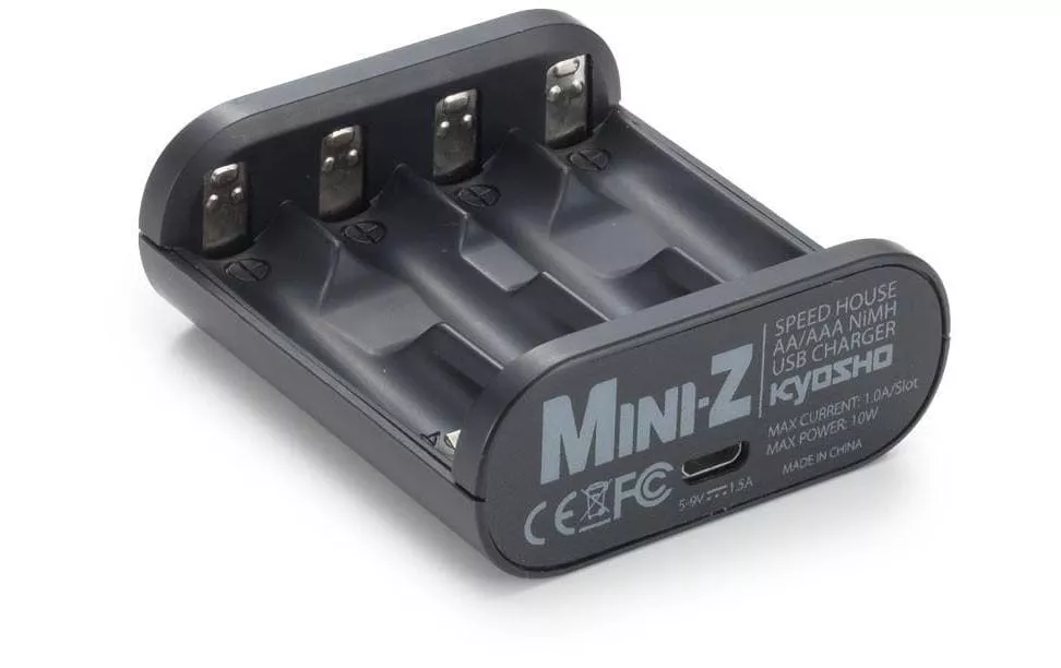 Caricatore Kyosho USB Speed House Mini-Z 1-4 AA / AAA