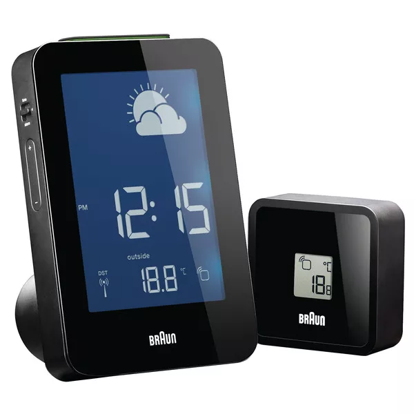 BNC013 schwarz - Wetterstation, Thermometer, Hygrometer