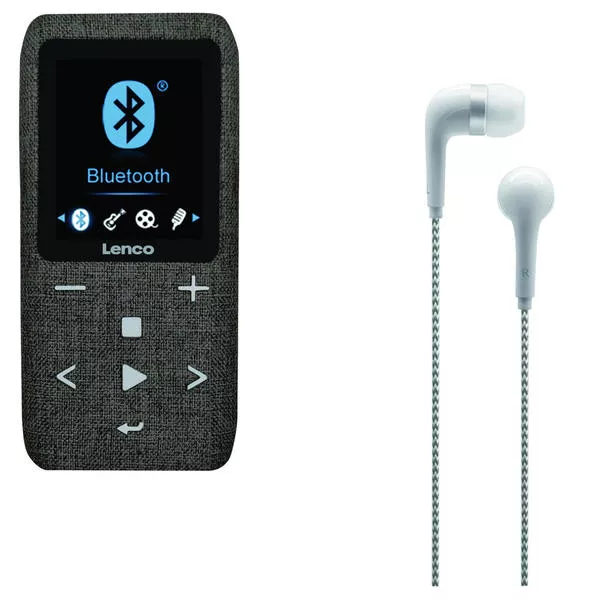 Xemio 861 grey - MP3 Player, 8 GB, 3.5mm loquet, Micro USB, Bluetooth, SD carte