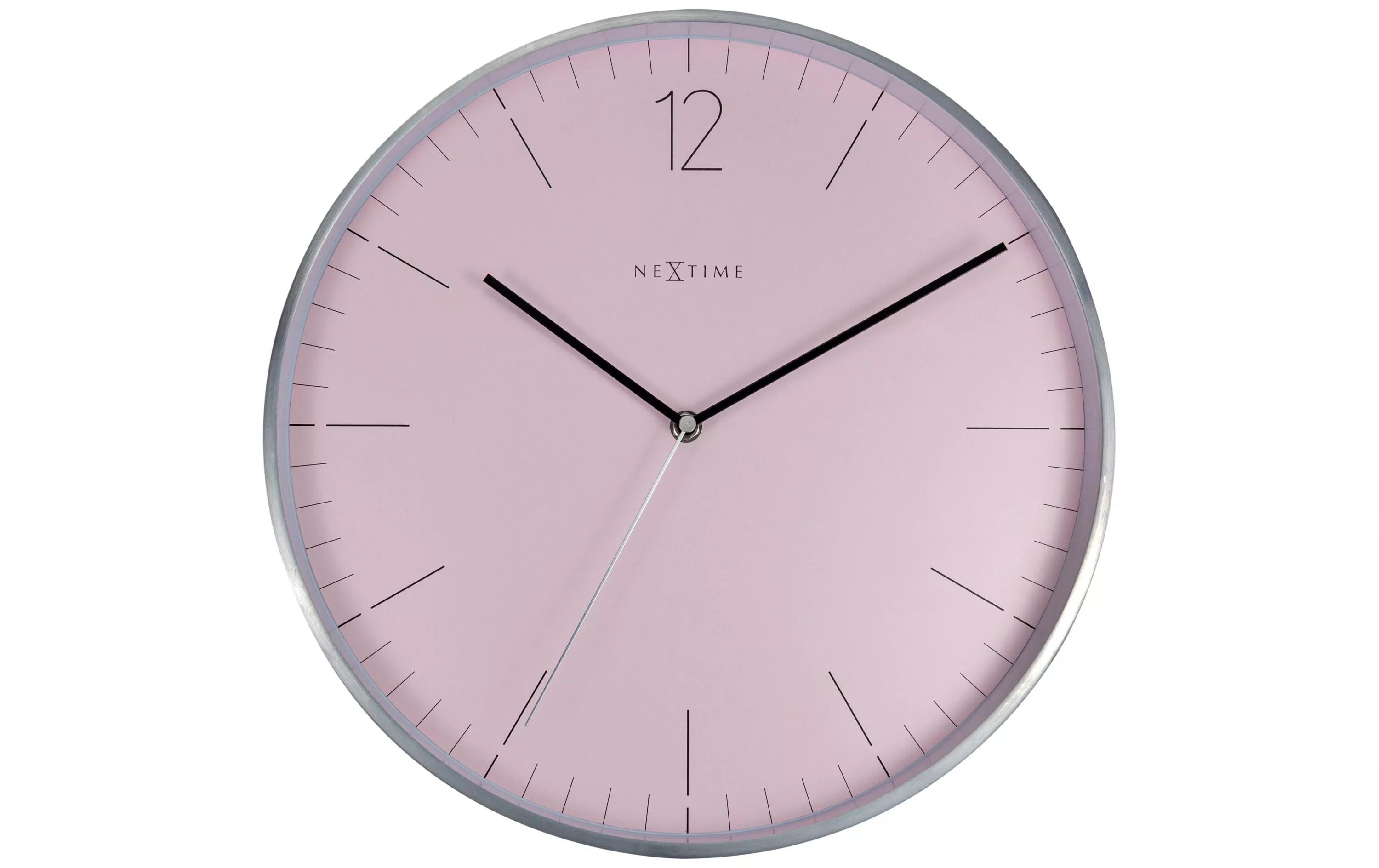 Orologio da parete NeXtime Essential Ø 34 cm rosa/argento