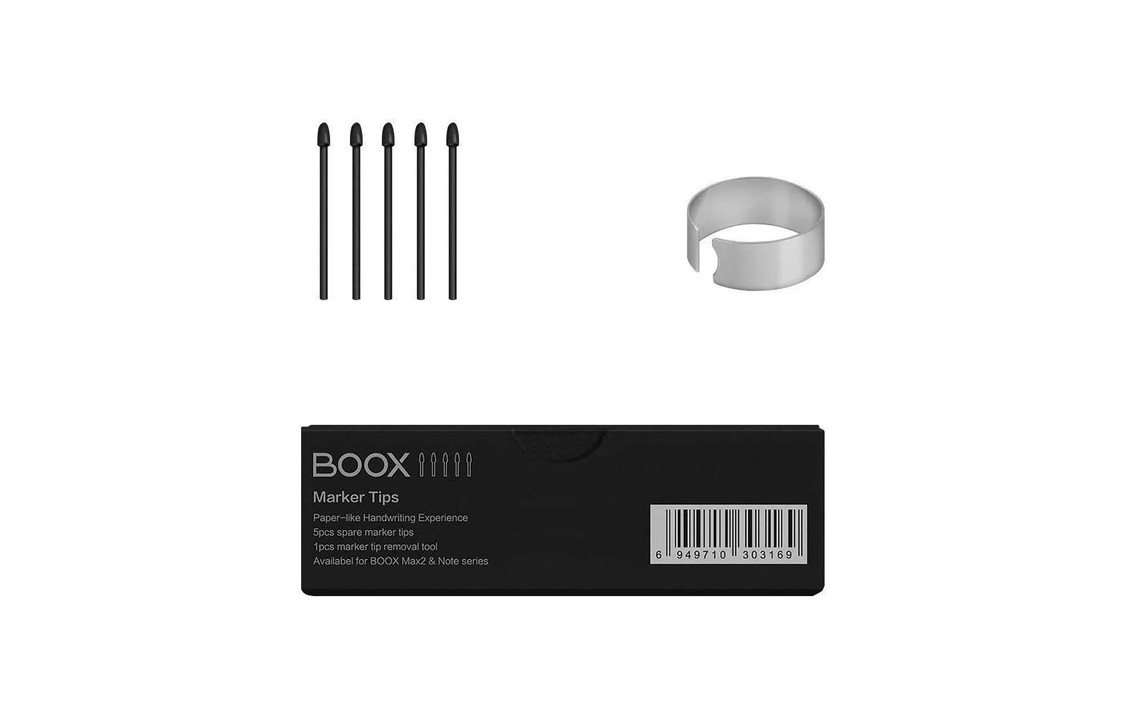 Eingabestiftspitze Boox Stylus Pen Tips 5 Stk schwarz