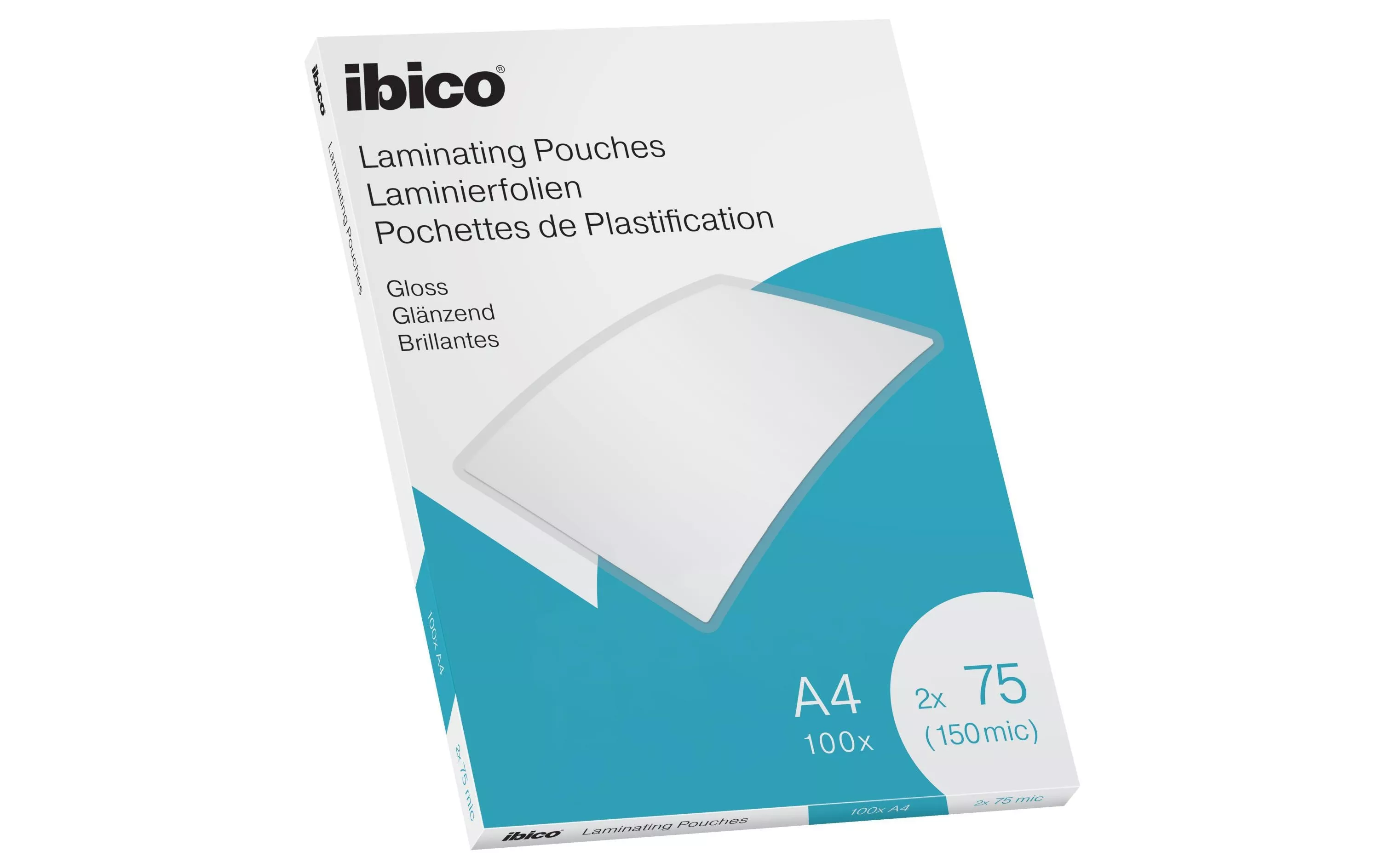Pellicola di laminazione Ibico A4, 75 µm, 100 pezzi, lucida
