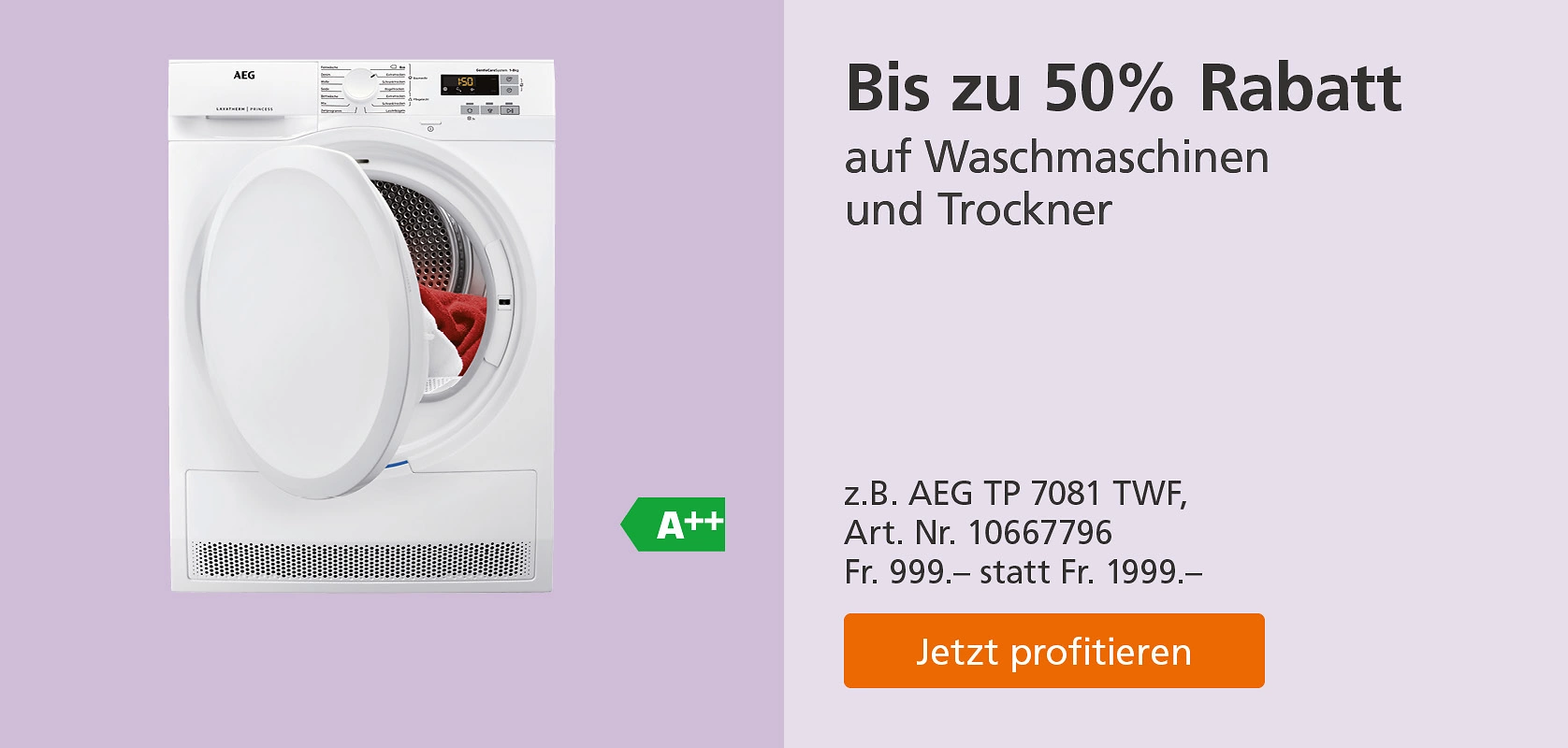 Bis 50Prozent Waschmaschine Trockner 1676x800 D