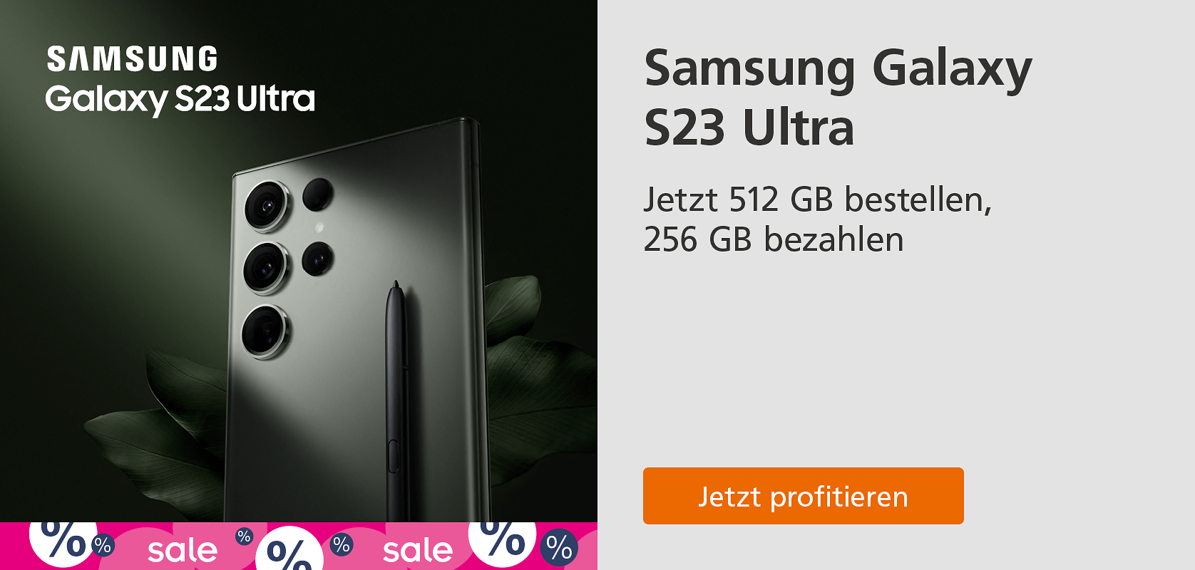 Samsung Galaxy S23 1676x800 D